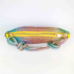 Bisi Rhinestone Clutch Bag - Sunset Crush | NEMILDN