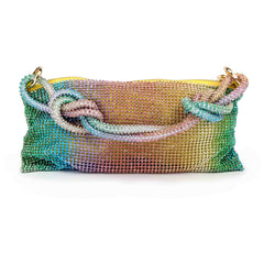 Bisi Rhinestone Clutch Bag - Sunset Crush | NEMILDN