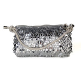 The Celeste Sequin Bag - Silver | NEMILDN