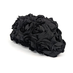 Rose Petal Clutch Bag - Black Orchid | NEMILDN