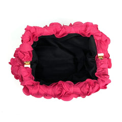 Rose Petal Clutch Bag - Fuchsia Pop | NEMILDN