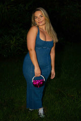 Maria Diamond Encrusted Bag - Fuchsia Pink | NEMILDN