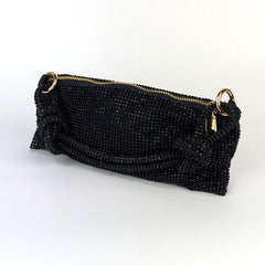 The Bisi Rhinestone Bag - Midnight Noir